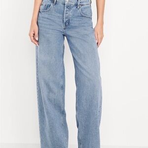 Old Navy Light Blue slouchy wide leg